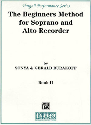 The Beginners Method for Soprano and Alto Recorder Book 2