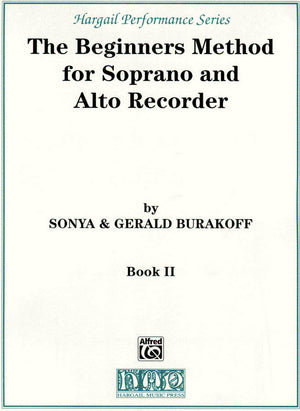 The Beginners Method for Soprano and Alto Recorder Book 2