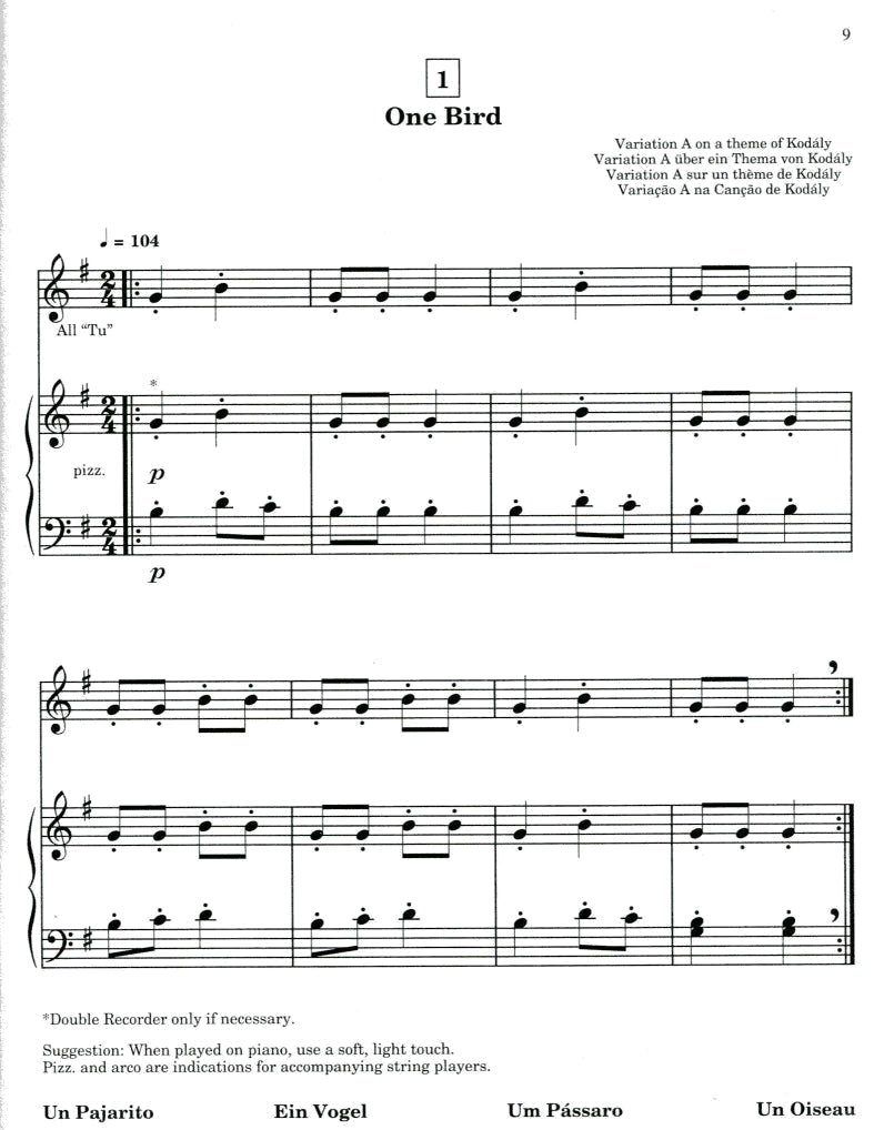 Suzuki Recorder School Alto Recorder Accompaniment Part Volume 1