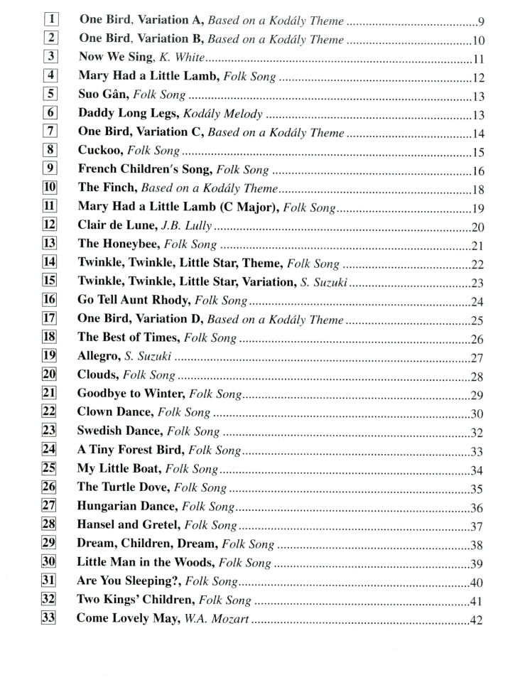 Suzuki Recorder School Alto Recorder Accompaniment Part Volume 1