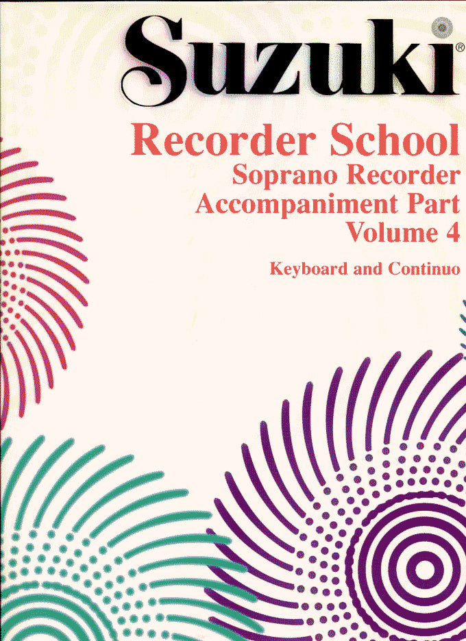 Recorder School Soprano Accompaniment Part Volume 4