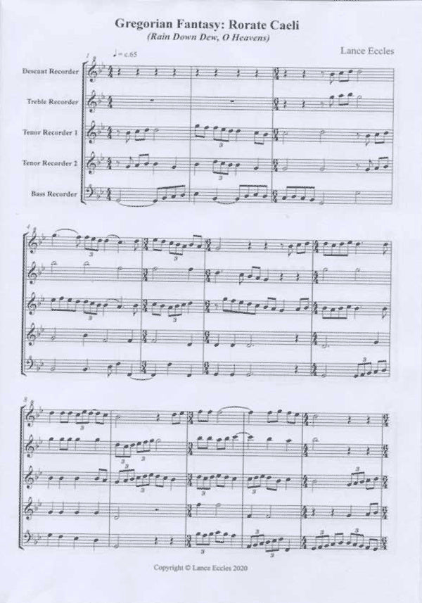 Gregorian Fantasy: Rorate Caeli (Rain Down Dew, O Heavens)