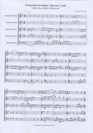 Gregorian Fantasy: Rorate Caeli (Rain Down Dew, O Heavens)
