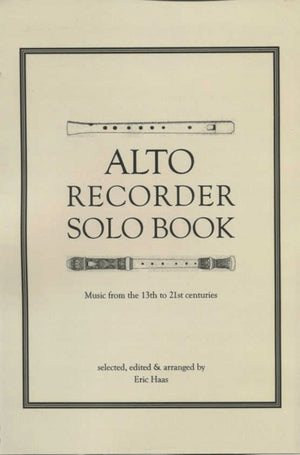 Alto Recorder Solo Book