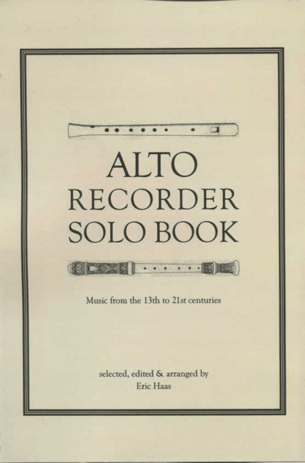 Alto Recorder Solo Book