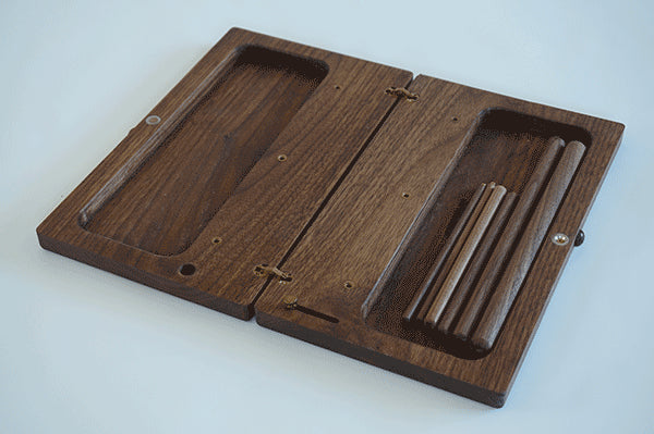 Handmade Box Recorder Stand - Walnut