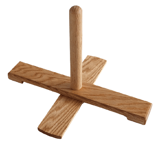 Bass Recorder Folding Stand - Oak