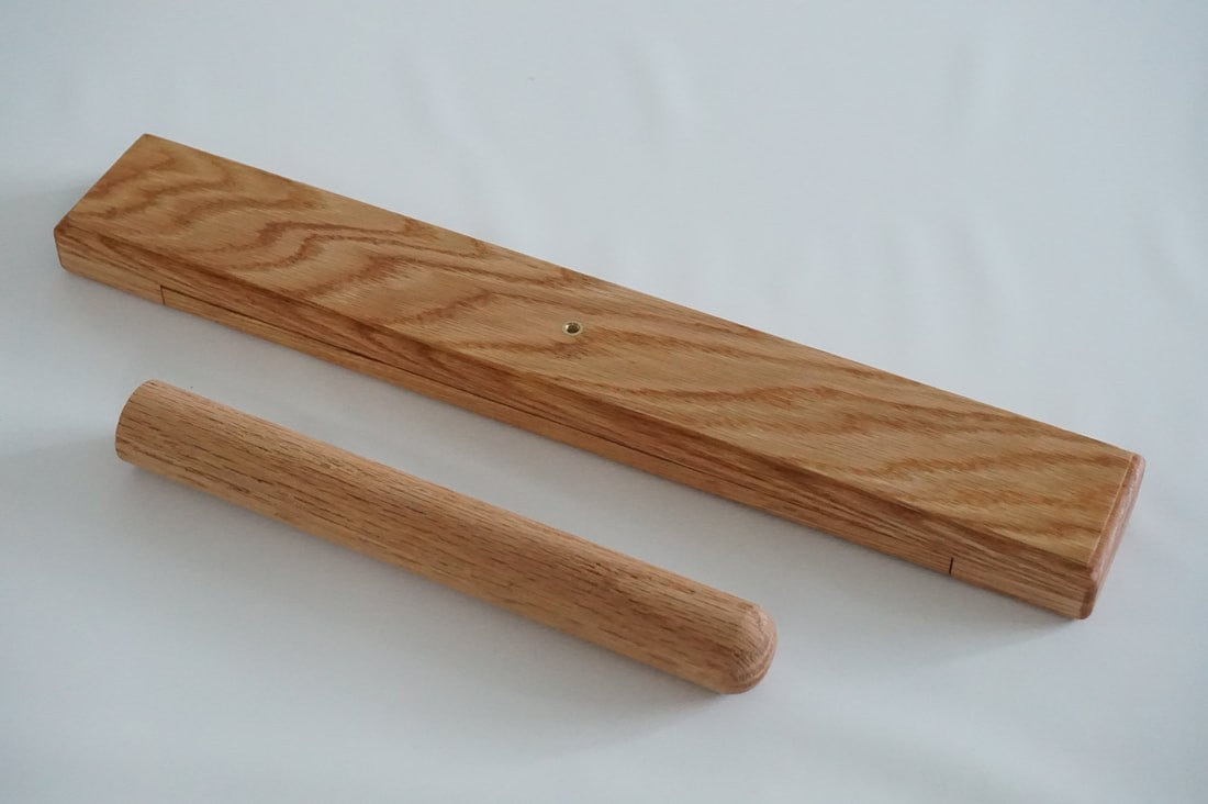 Bass Recorder Folding Stand - Oak