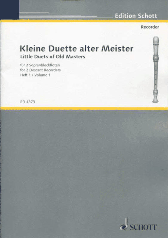 Little Duets of Old Masters for Two Recorders