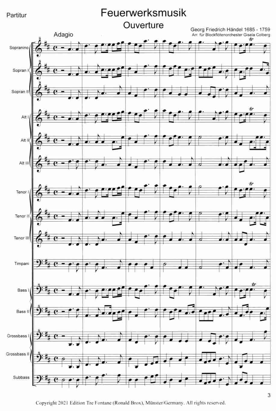 Firework Music Ouverture (Feuerwerksmusik)