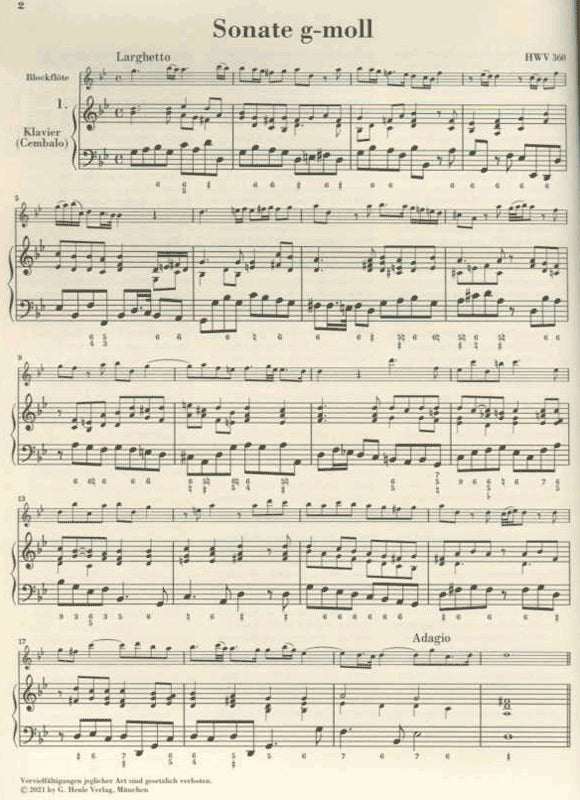 Six Recorder Sonatas