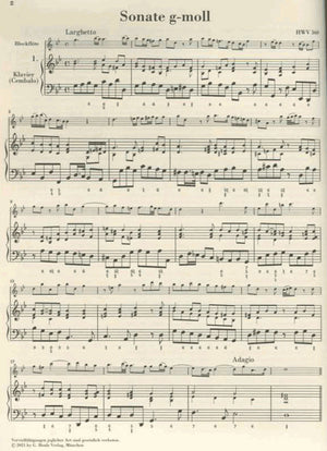 Six Recorder Sonatas