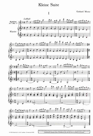 Little Suite for Descant or Treble Recorder