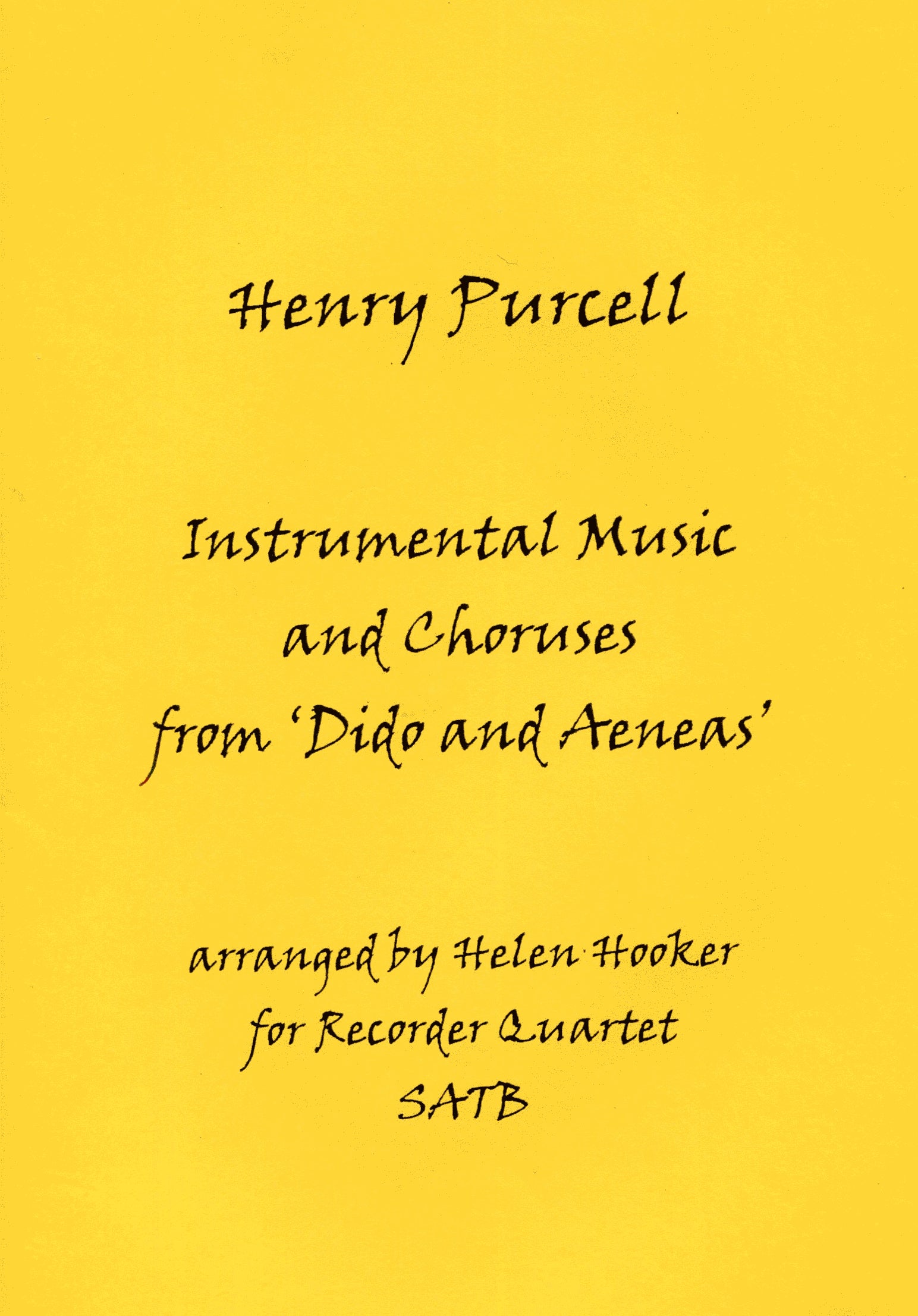 Instrumental Music and Choruses from Dido and Aeneas