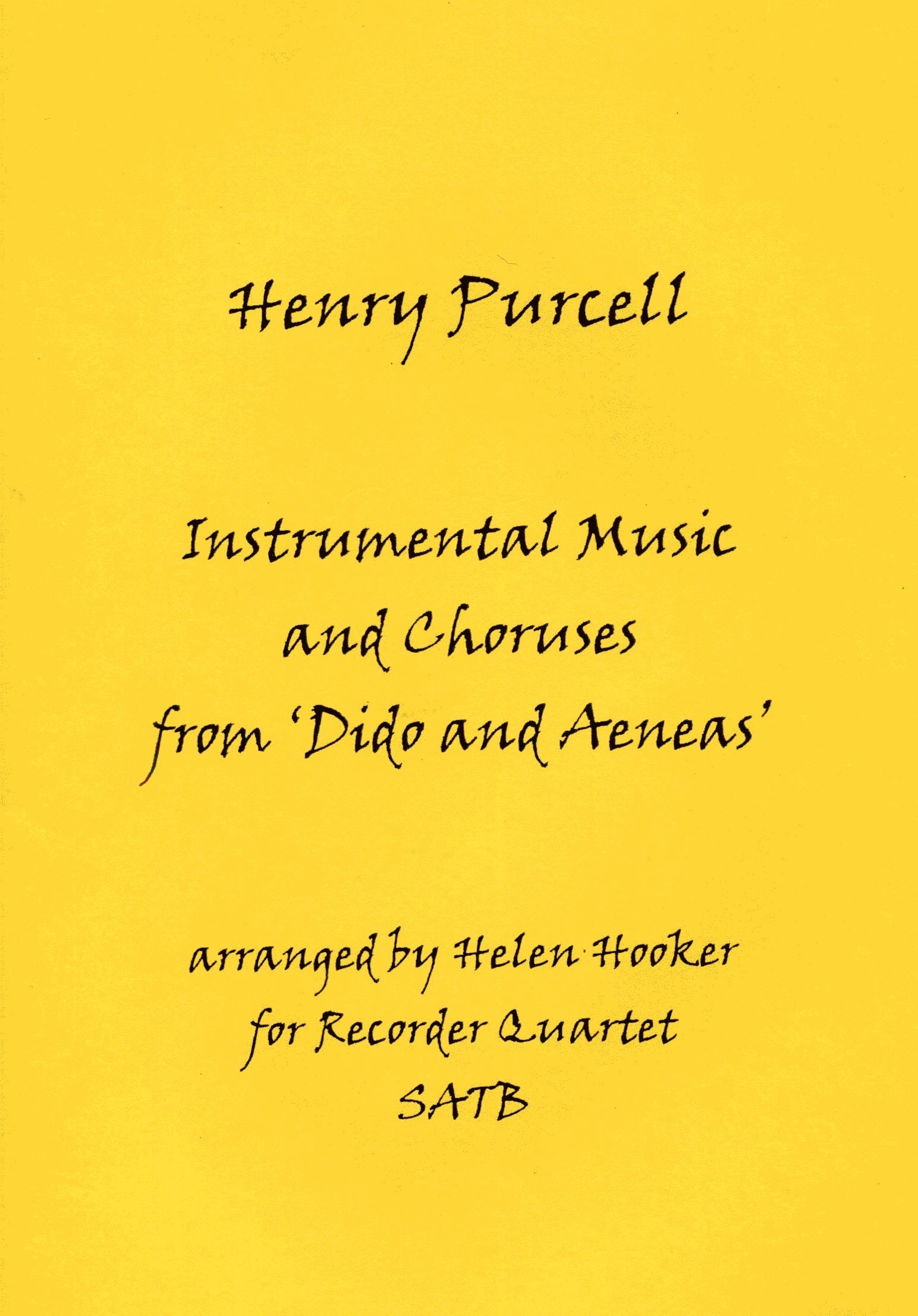 Instrumental Music and Choruses from Dido and Aeneas