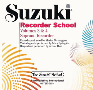Suzuki Recorder School (Soprano Recorder) CD, Volume 3 & $
