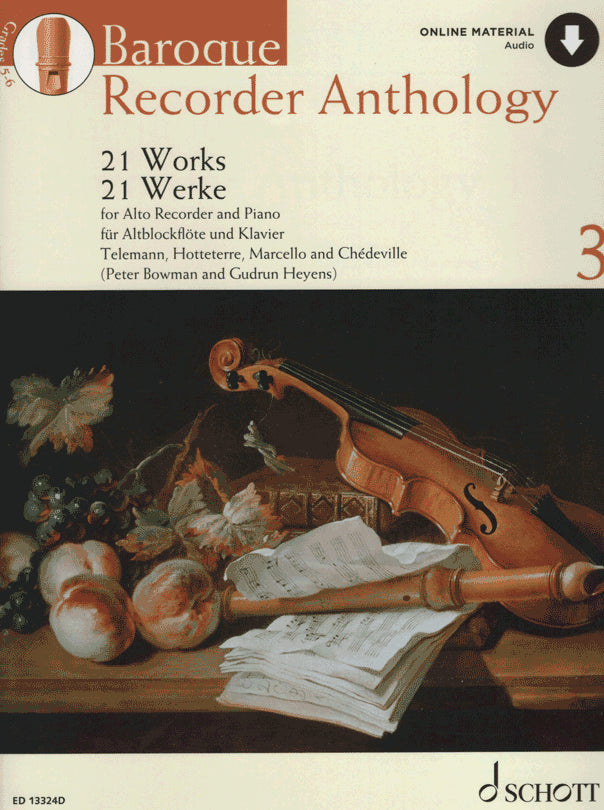 Baroque Recorder Anthology Volume 3 (with online audio)