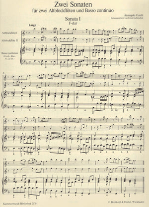Two Sonatas after Concerti grossi Op 6
