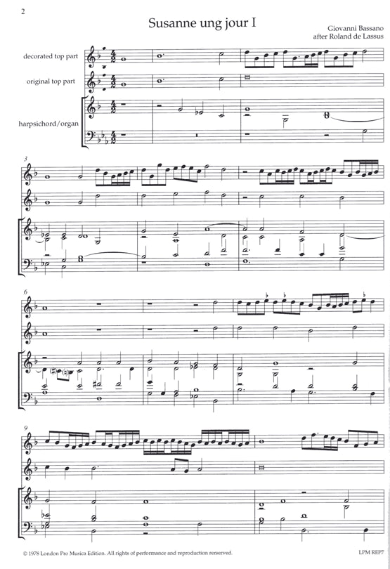 Divisions on "Susanne ung jour"