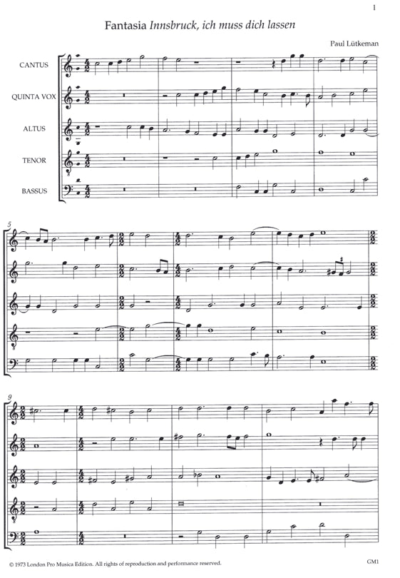 Fantasia: Innsbruck, I must leave you