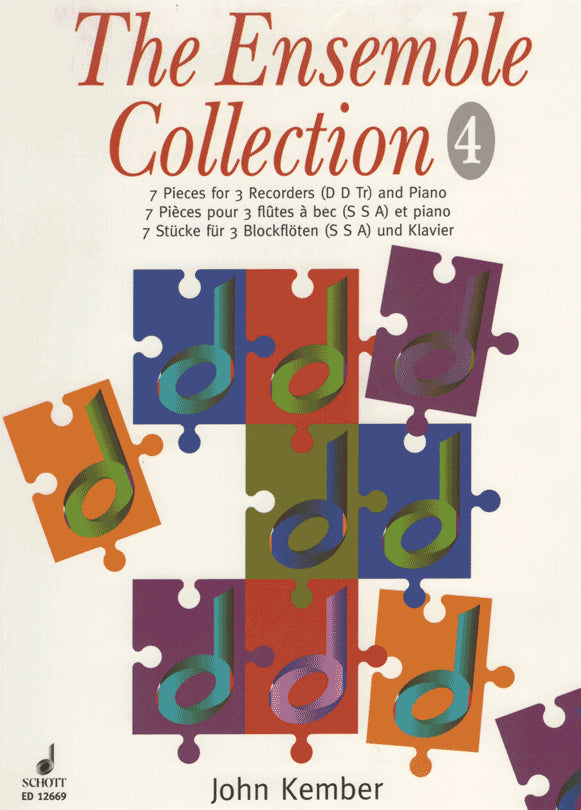 The Ensemble Collection 7 Pieces for 3 Recorders and Piano