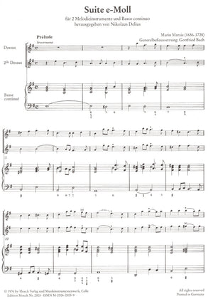 Suite in E Minor (Suite E-Moll) Marais