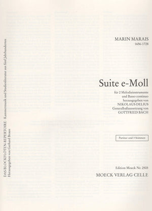 Suite in E Minor (Suite E-Moll) Marais