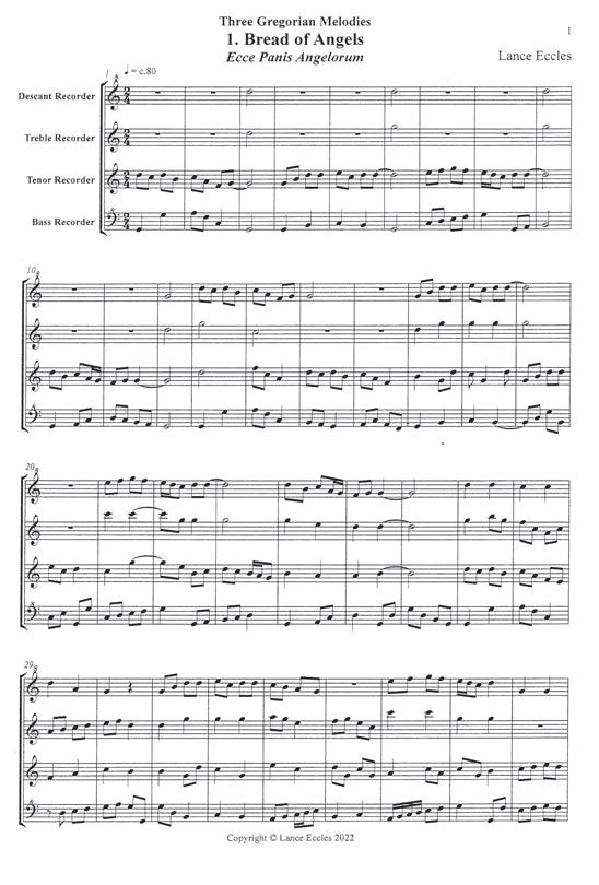 Three Gregorian Melodies