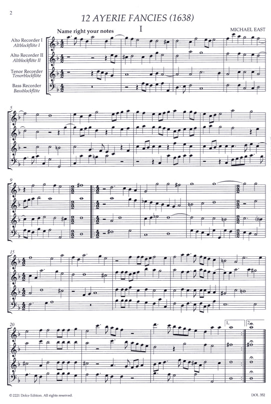 Ensemble Music for Recorders