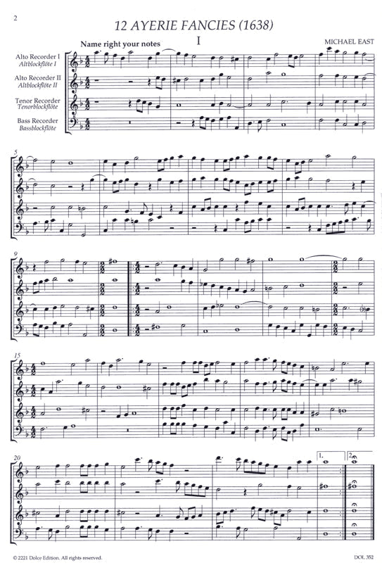 Ensemble Music for Recorders