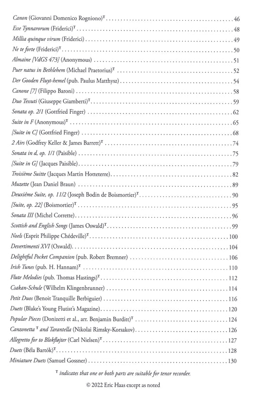 Alto Recorder Duet Book I - Music from the 13th to 21st centuries