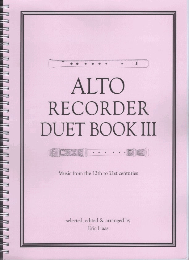 Alto Recorder Duet Book III