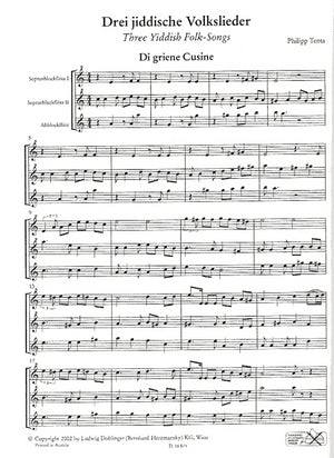 3 Yiddish Folk Songs