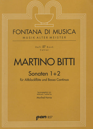 Sonata 1 and 2 for Treble Recorder and Basso Continuo