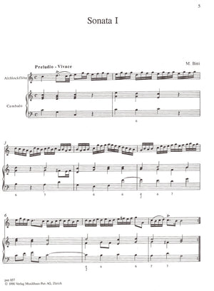 Sonata 1 and 2 for Treble Recorder and Basso Continuo