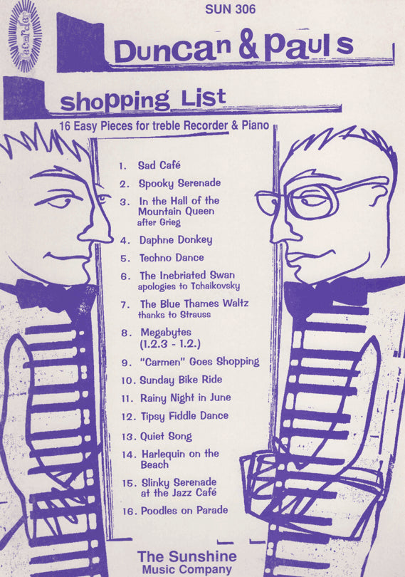Duncan and Paul’s Shopping List