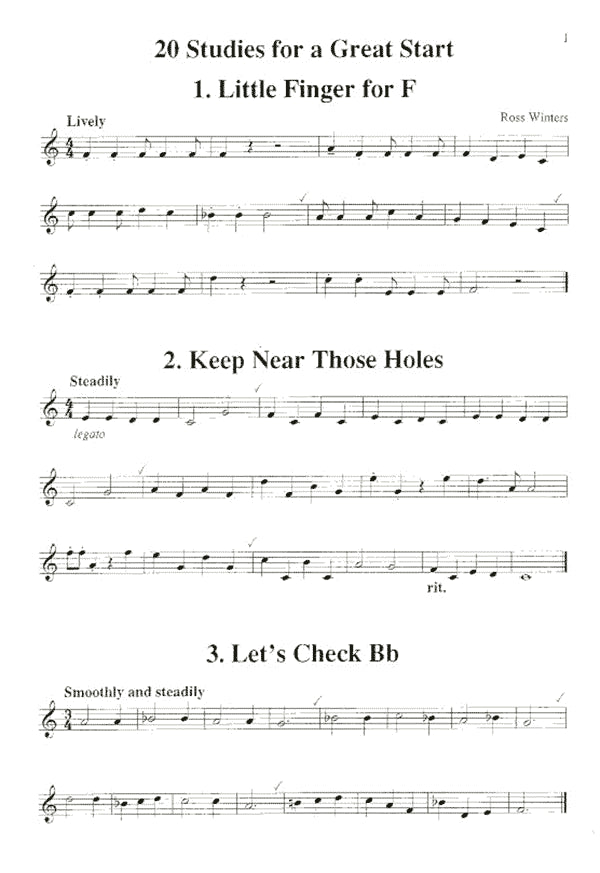 20 Studies for a Great Start