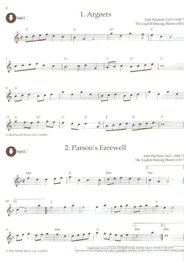 English Folk Tunes for Recorder