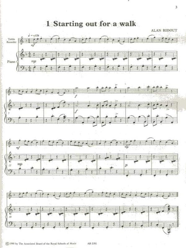 A Day in the Country for Treble Recorder