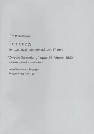 Ten duets Zweyte Sammlung opus 25, Vienna 1830