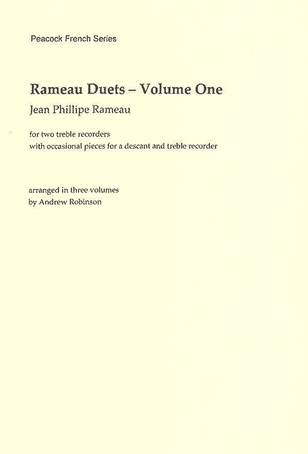 Rameau Duets - Volume One