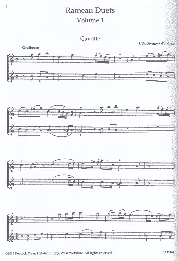 Rameau Duets - Volume One