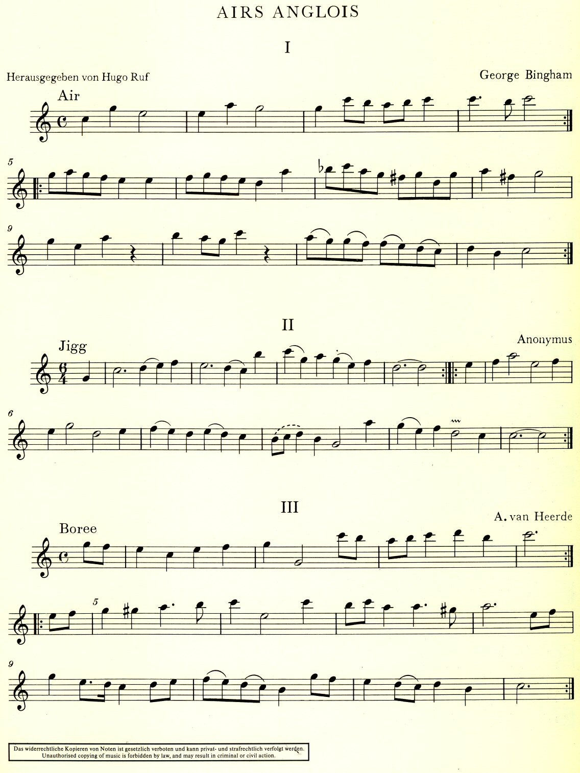 Einzelstucke und Suiten [Single pieces and Suites]
