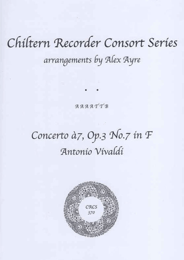 Concerto a`7, Op 3, No 7 in F