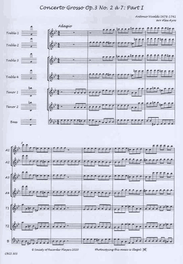 Concerto Grosso op.3 No. 2 a` 7: Part 1