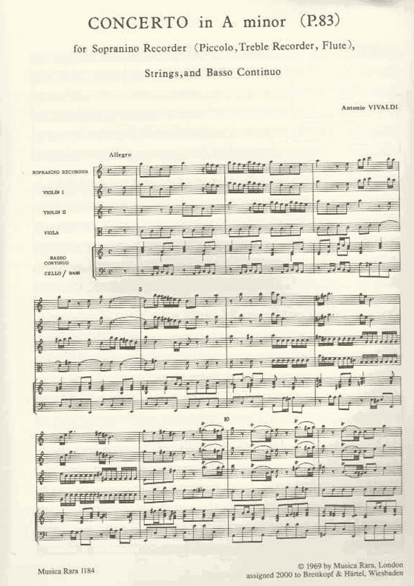 Concerto in A minor RV445