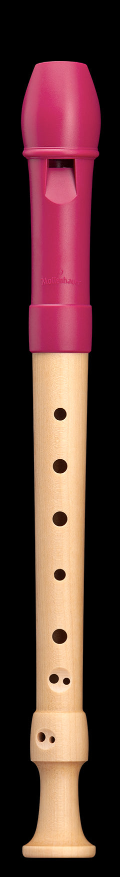 'Fipple' Descant Recorder, Maple body/ Berry-Red Plastic headjoint