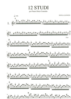 12 Studies for Treble Recorder