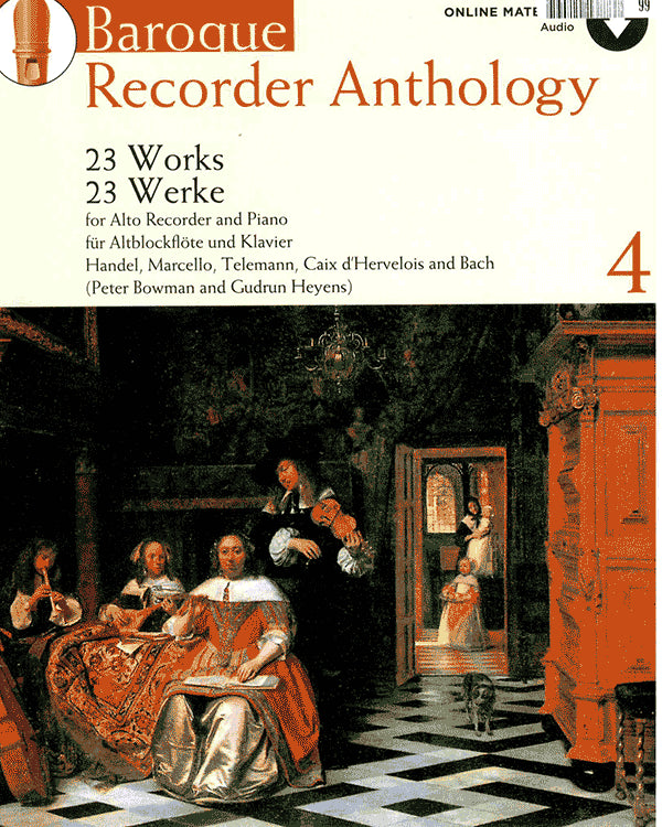 Baroque Recorder Anthology Volume 4 (with Online Audio)
