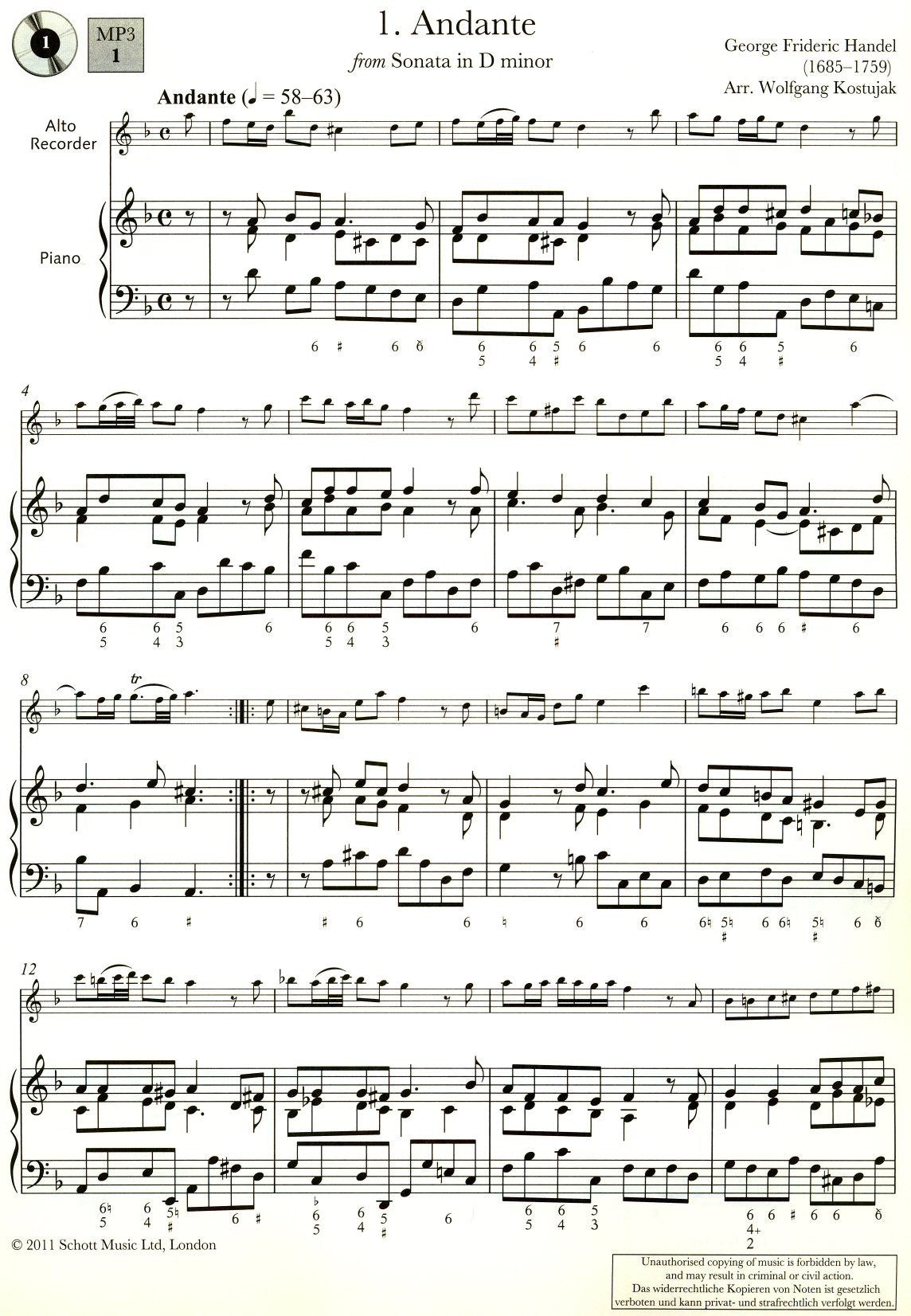 Baroque Recorder Anthology Volume 4 (with Online Audio)